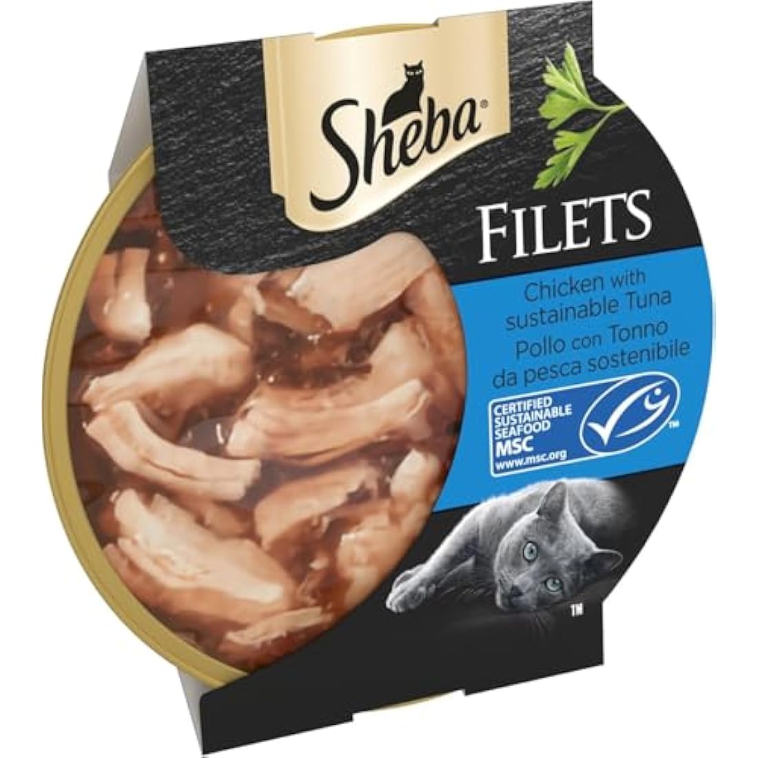 Sheba Wet Cat Food Trays - Chicken and Tuna in Gravy - 32 x 60g