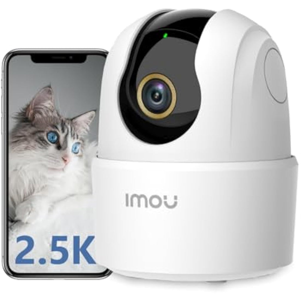 Imou 2.5K Indoor Security Camera | 4MP WiFi Pet & Baby Monitor with 360° PTZ