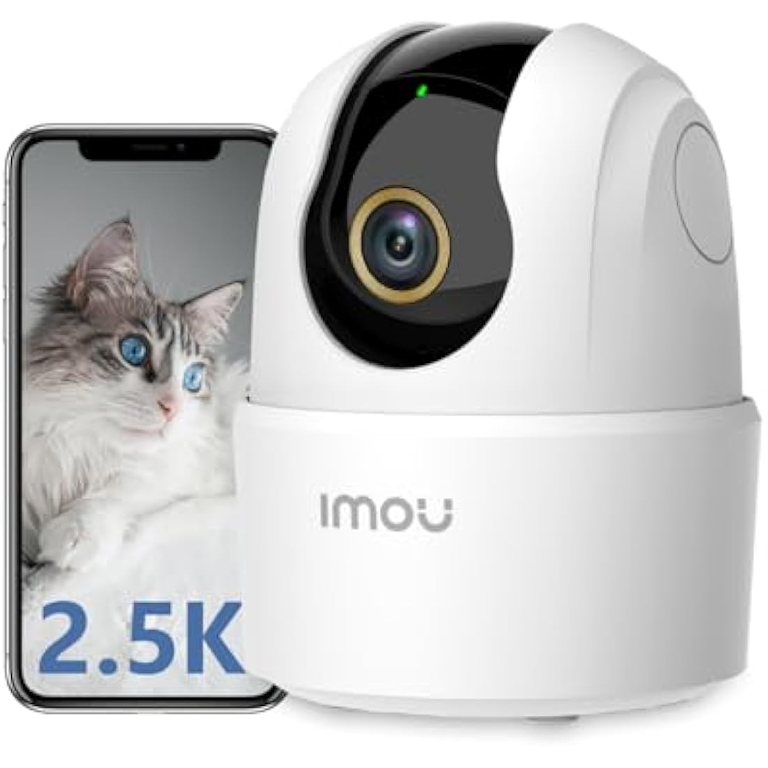 Imou 2.5K Indoor Security Camera | 4MP WiFi Pet & Baby Monitor with 360° PTZ