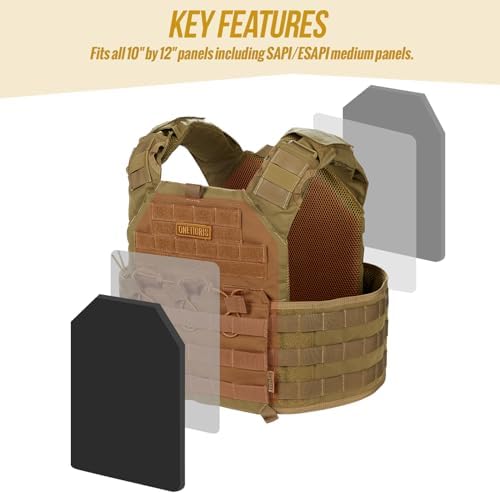 OneTigris PLPC Plate Carrier – 500D Nylon Tactical Airsoft Vest