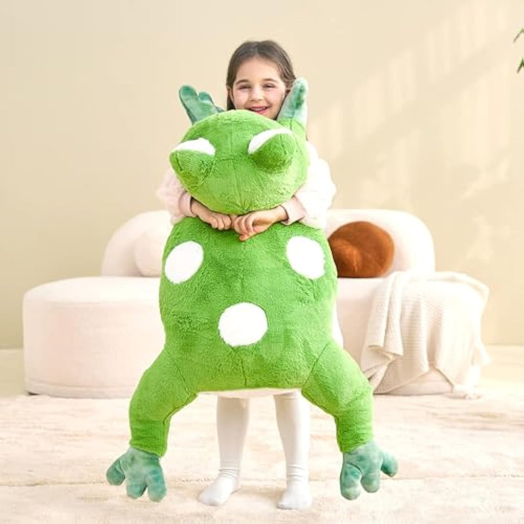 IKASA Giant Frog Stuffed Animal – 78cm Large Kawaii Plush Toy Pillow