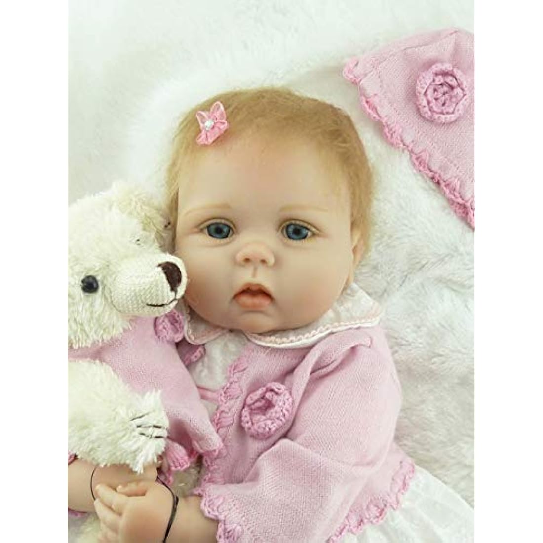 Jolof Store 22-Inch Lifelike Reborn Baby Doll | Realistic Silicone Vinyl