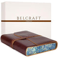 Belcraft Leather Journal - A5 Dark Brown Handmade Italian Notebook