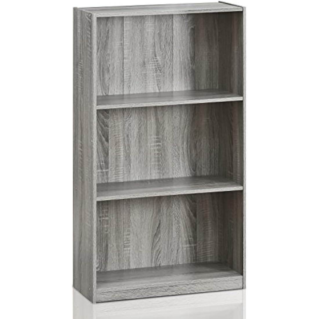 Furinno 3-Tier Bookcase – Modern Composite Wood Storage Shelves