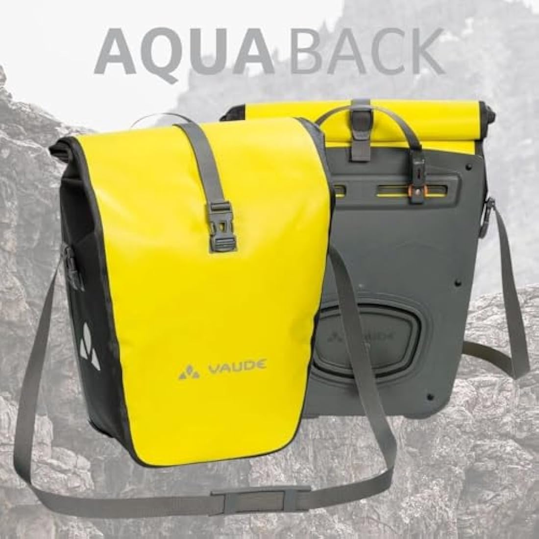 VAUDE Aqua Back Waterproof Bike Panniers – 48L PVC-Free Set of 2