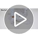 Dorlink 60W LED Ceiling Light – Modern 5-Petal Flower Acrylic Lamp, 6500K