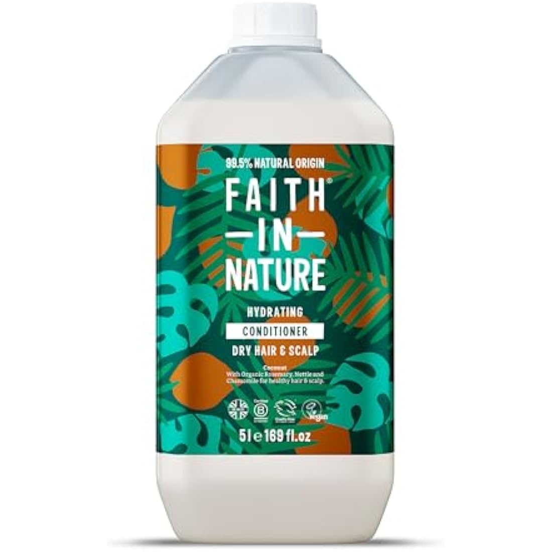 Faith In Nature Coconut Conditioner | Hydrating 5L Bulk Refill Pack