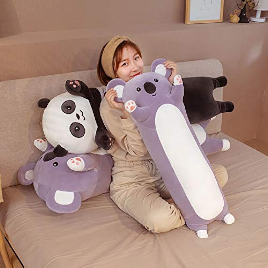 28" Koala Plush Toy – Soft Stuffed Animal Sleeping Pillow