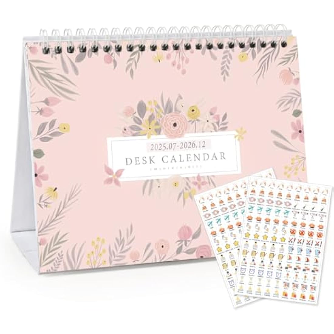 MOKANI 2025-2026 Desk Calendar | Small Academic Monthly Planner