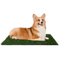 PETMAKER Reusable Artificial Grass Puppy Pee Pads - 3-Pack Green Mats