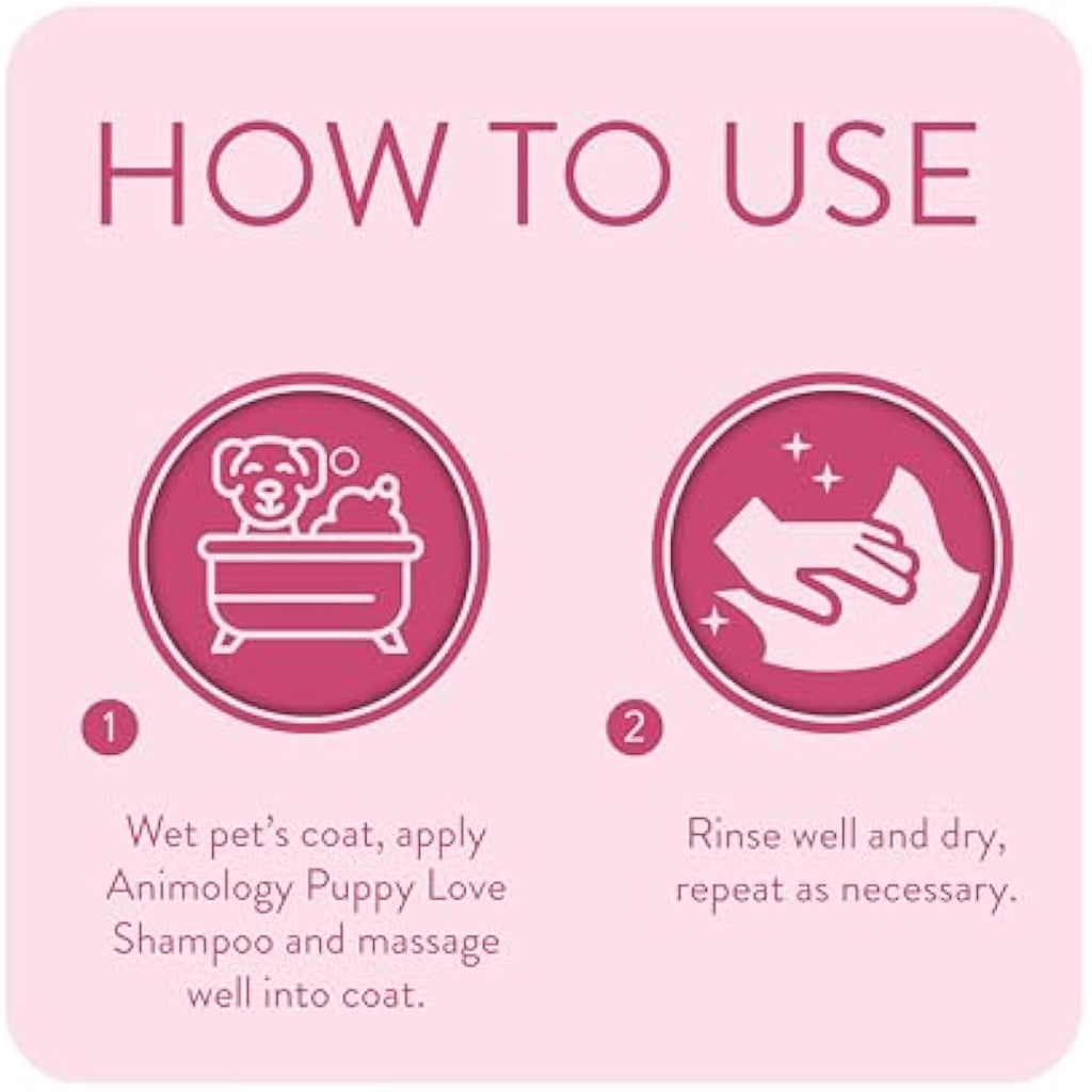 Animology Puppy Love Shampoo – Mild Vegan Dog Wash with Vitamin B5, 250ml