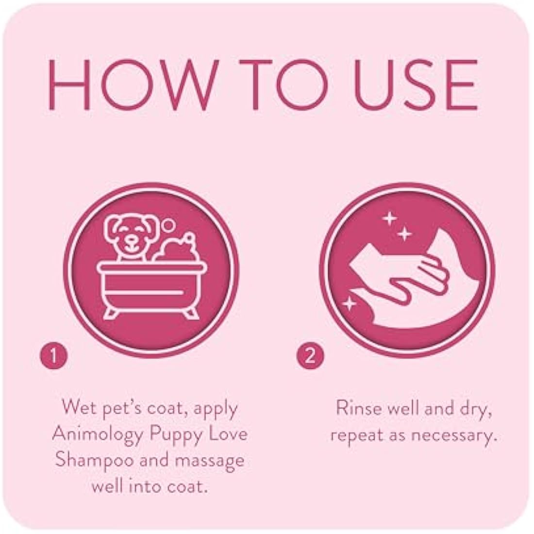 Animology Puppy Love Shampoo – Mild Vegan Dog Wash with Vitamin B5, 250ml