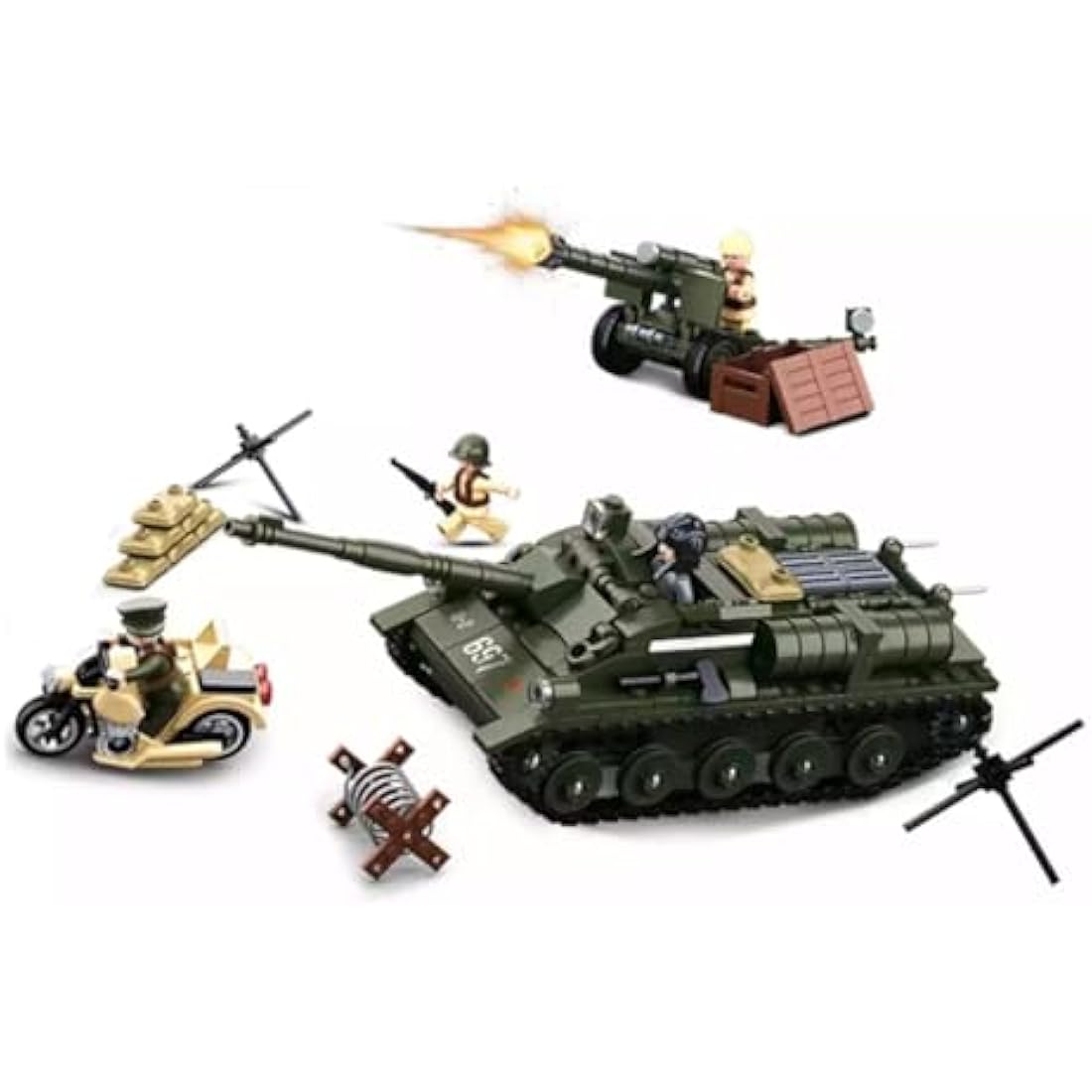 Sluban WWII Battle of Kursk Military Building Blocks Set - 998 Pieces
