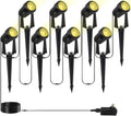 Totofac 12V LED Garden Spike Lights – 4-Pack IP65 Waterproof Spotlights