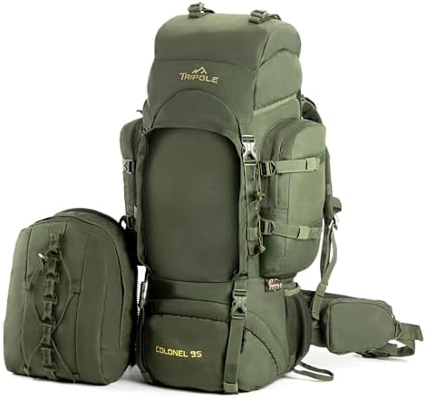 Tripole Colonel Internal Frame Rucksack with Daypack & Rain Cover