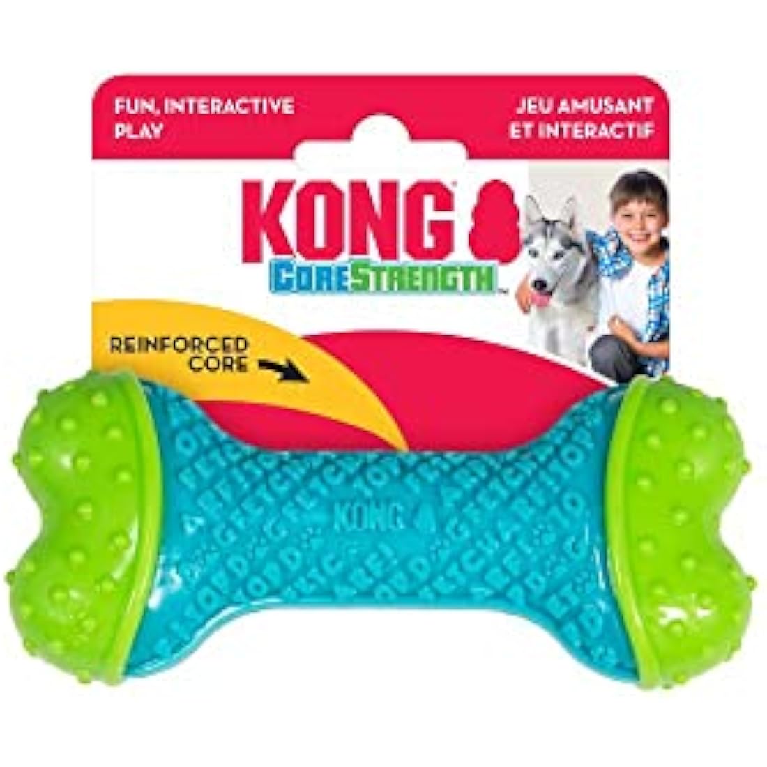 KONG CoreStrength Bone – Durable Dental Chew Toy for Small/Medium Dogs