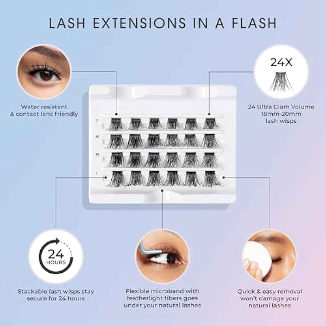 KISS Falscara Wisps Multipack – Style 03 Reusable Eyelash Extensions