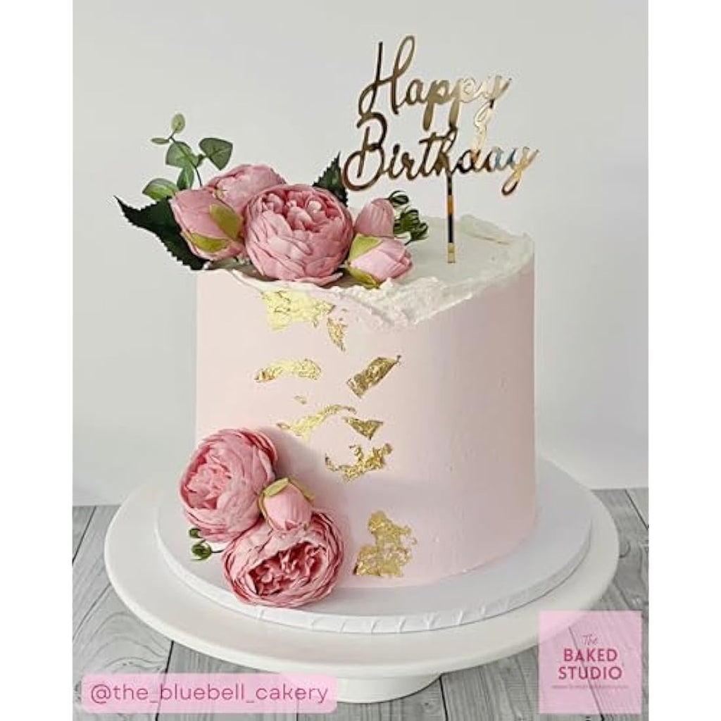 – Silk Peony and Tea Rose Artificial Bouquet, Pink, 9 Heads