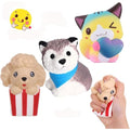 Anboor 3 Pcs Dog & Cat Squishies – Scented Slow Rising Stress Relief Toys