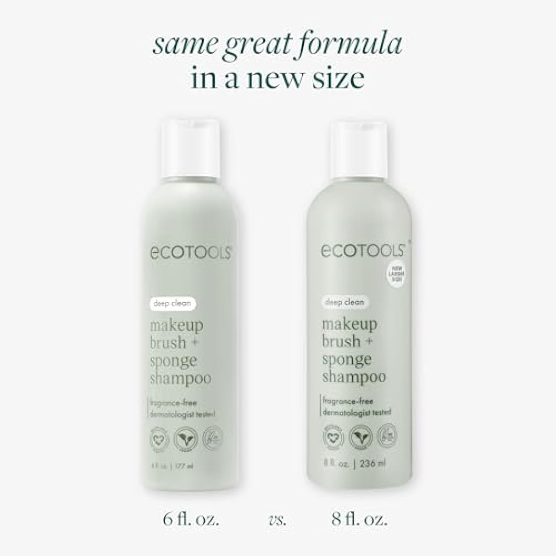 EcoTools Makeup Brush and Sponge Shampoo | Fragrance-Free Cleanser - 6oz