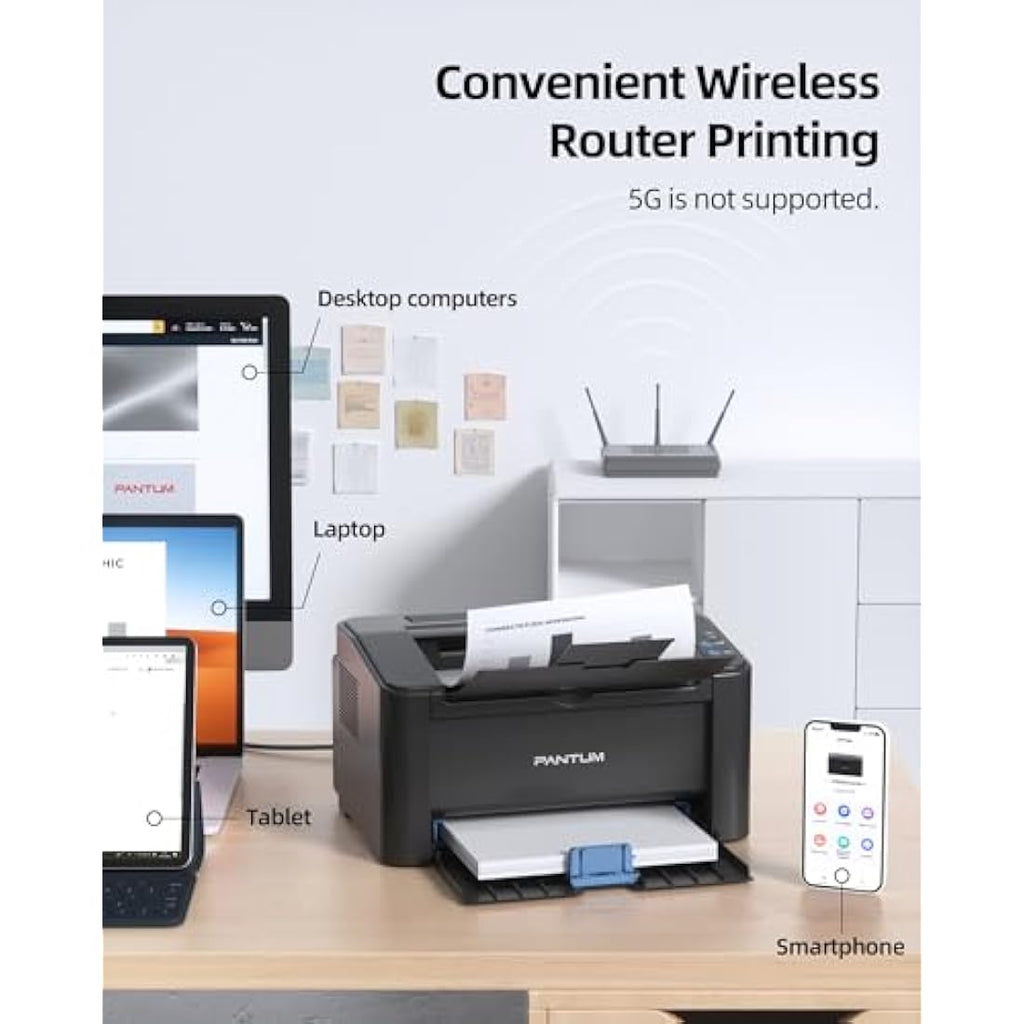 Pantum P2500W/P2502W Wireless Monochrome Laser Printer | 22ppm WiFi