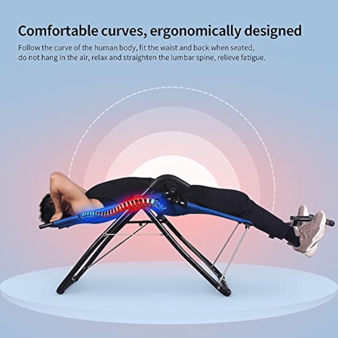 Leikefitness Ab Exercise Chair – Foldable Inversion Core Trainer