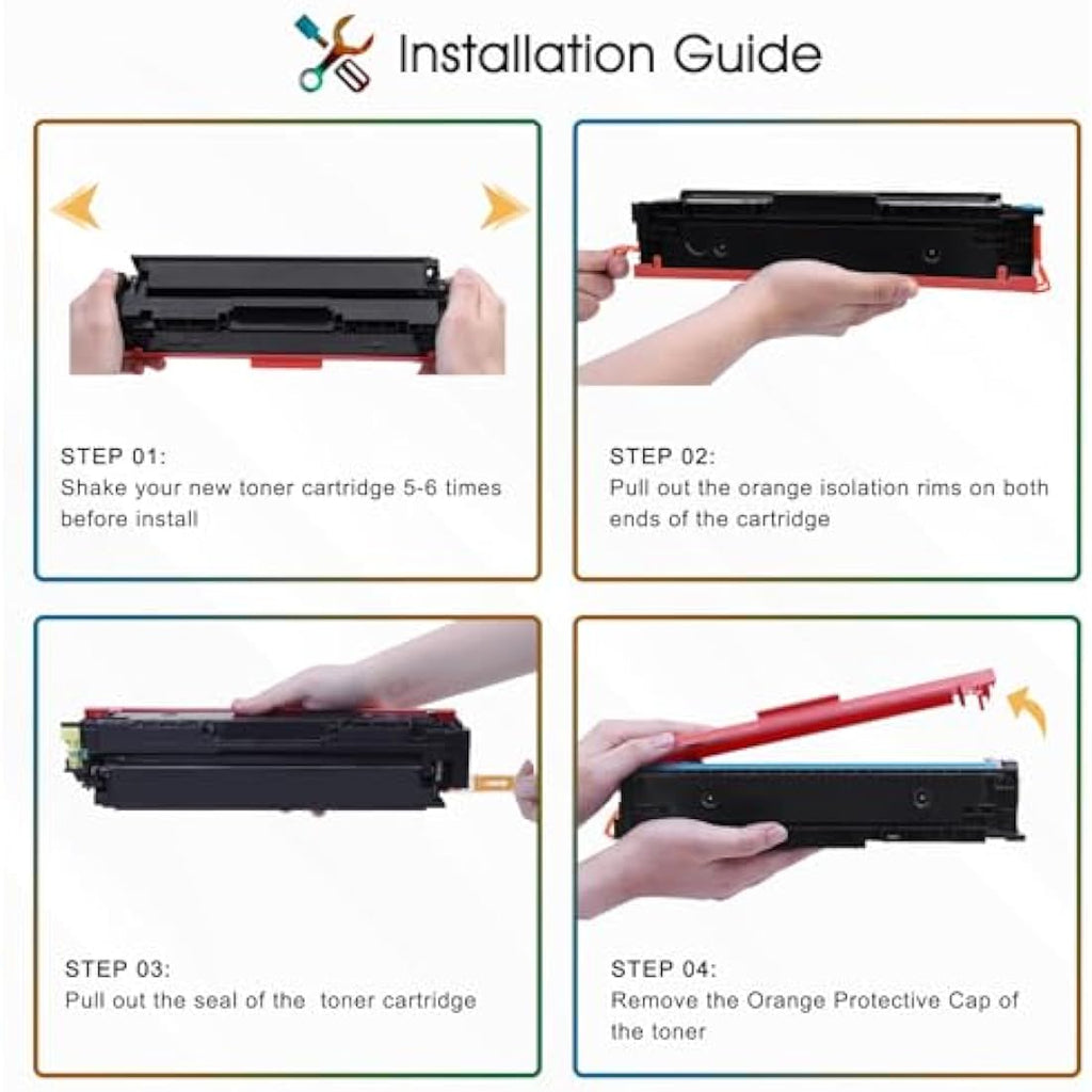 Cool Toner 201X Compatible Cartridges for HP Color LaserJet Pro M277dw | 4-Pack