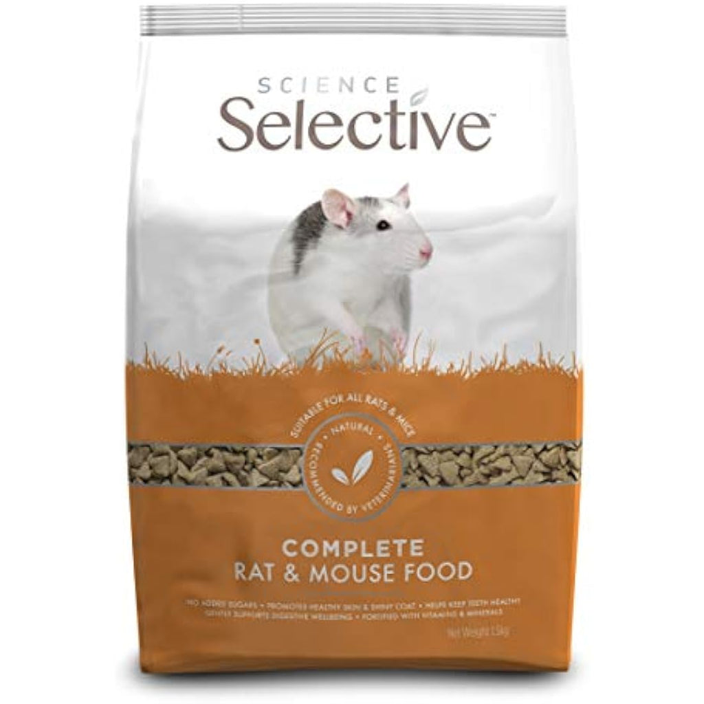 Supreme Science Selective Rat and Mouse Food - Balanced Diet 1.5kg