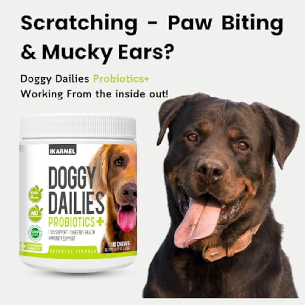 Doggy Dailies Probiotics for Dogs – Digestive & Immune Support Chews