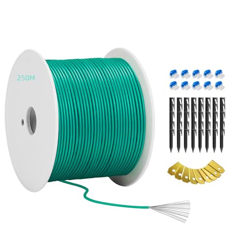 Headley Tools 250m Boundary Wire Kit for Robotic Lawnmowers with Pegs