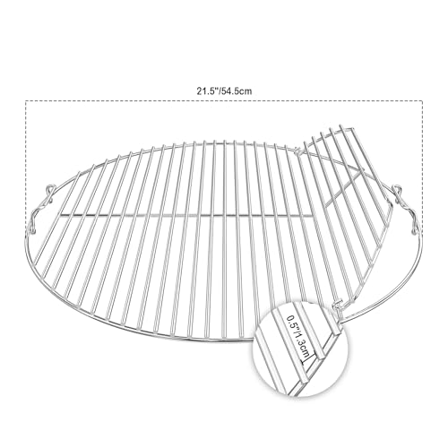 Onlyfire 21.5" Stainless Steel Cooking Grate for Weber 22" Charcoal Grill