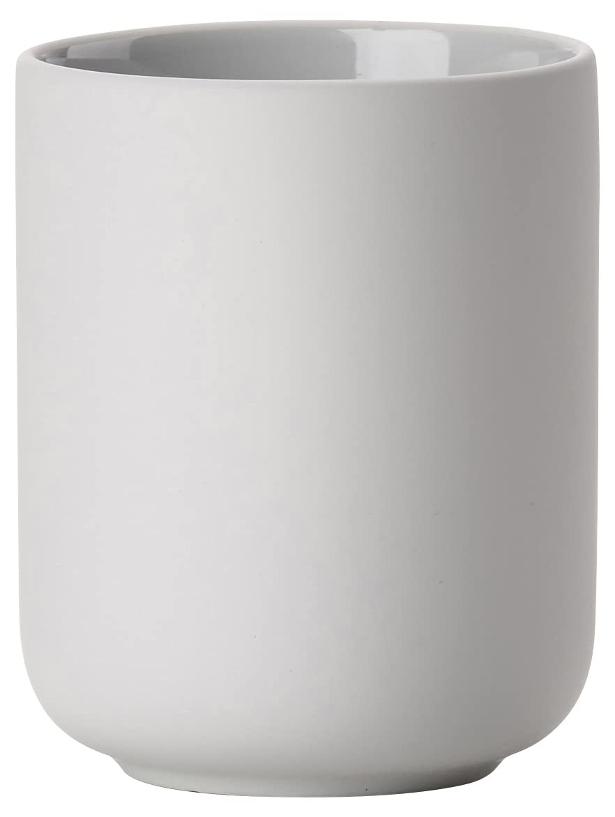 Zone Denmark Ume Stoneware Toothbrush Holder | Soft Grey | 10.3cm