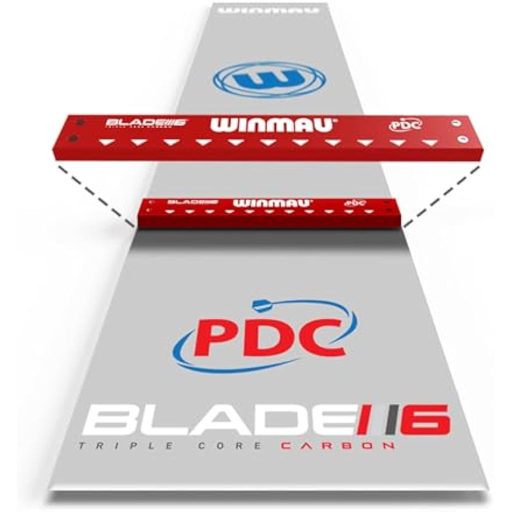 Winmau Clearzone Darts Mat – Professional PVC Floor Protector with Raised Oche