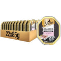 Sheba Classics Salmon Terrine Wet Cat Food - 85g Trays (Pack of 22)