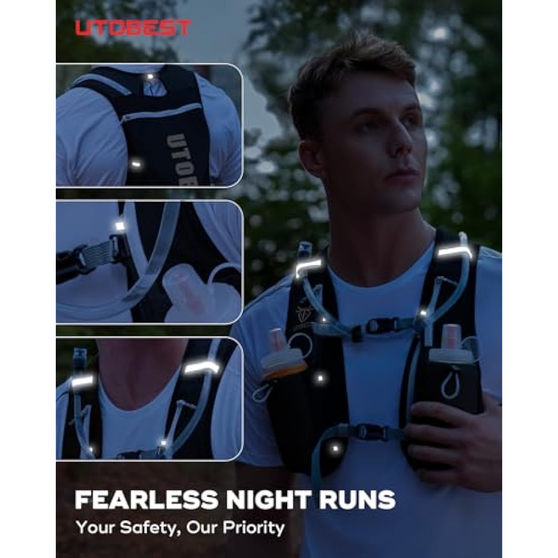 UTOBEST 5L Lightweight Running Vest | Ultralight Hydration Backpack