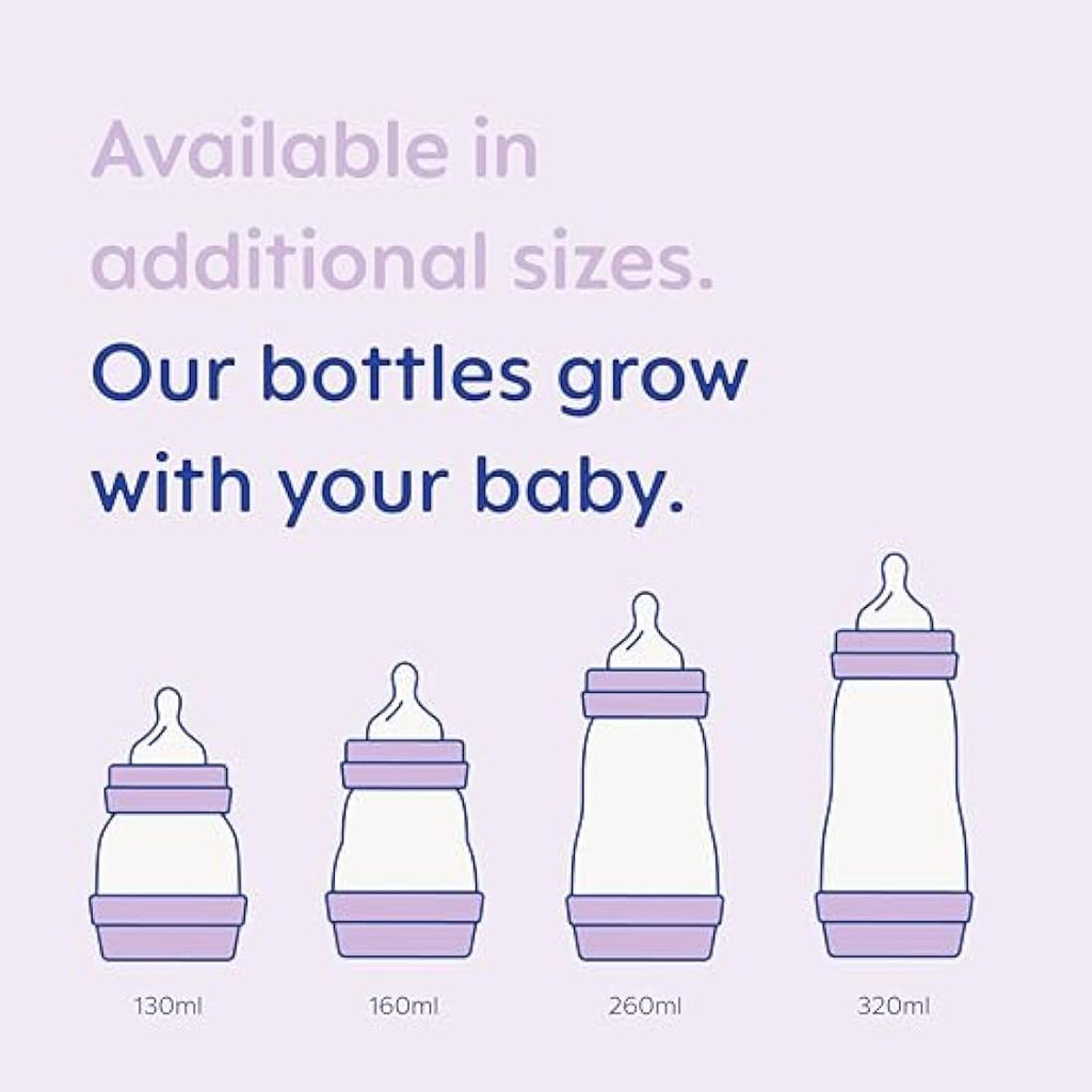 MAM Easy Start Anti-Colic Baby Bottles | 3 Pack | 160ml | Beige