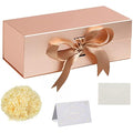 Rose Gold Magnetic Gift Box Set with Ribbon - 32x22x10cm