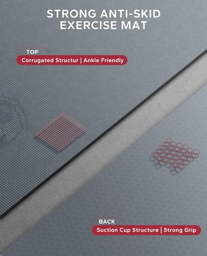 HAPBEAR Large Yoga Mat – 7'x5' Non-Slip Exercise Mat for Home Gym
