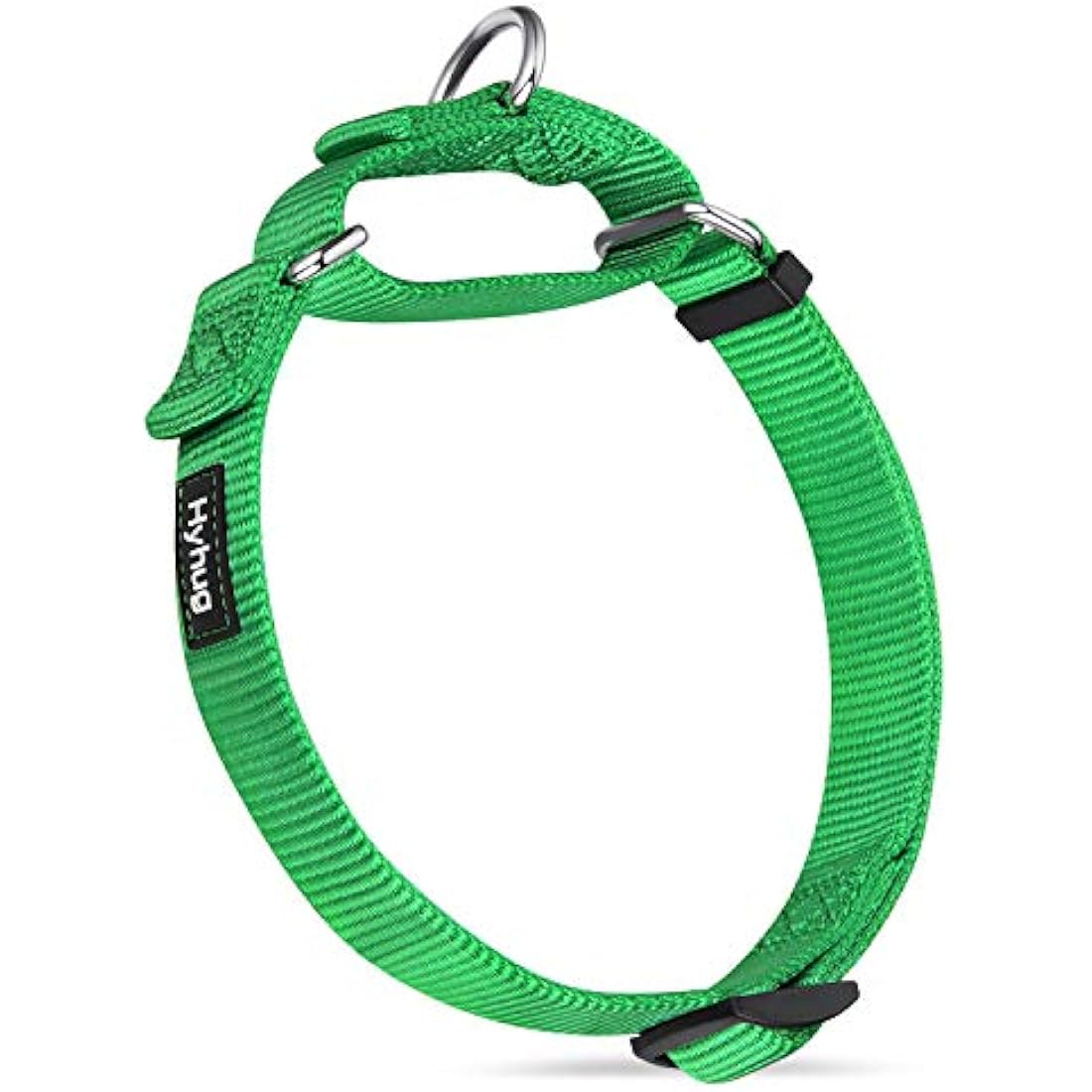 Hyhug  Martingale Nylon Dog Collar – Large, Lime Green