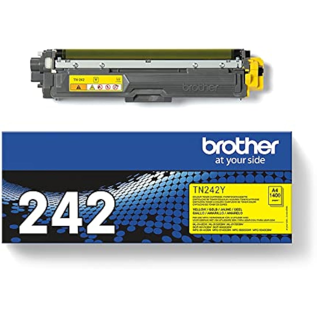 Brother TN-242Y Yellow Toner Cartridge – Genuine Standard Yield