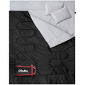 Ohuhu Double Sleeping Bag | Waterproof 2 Person Camping Bag with 2 Pillows