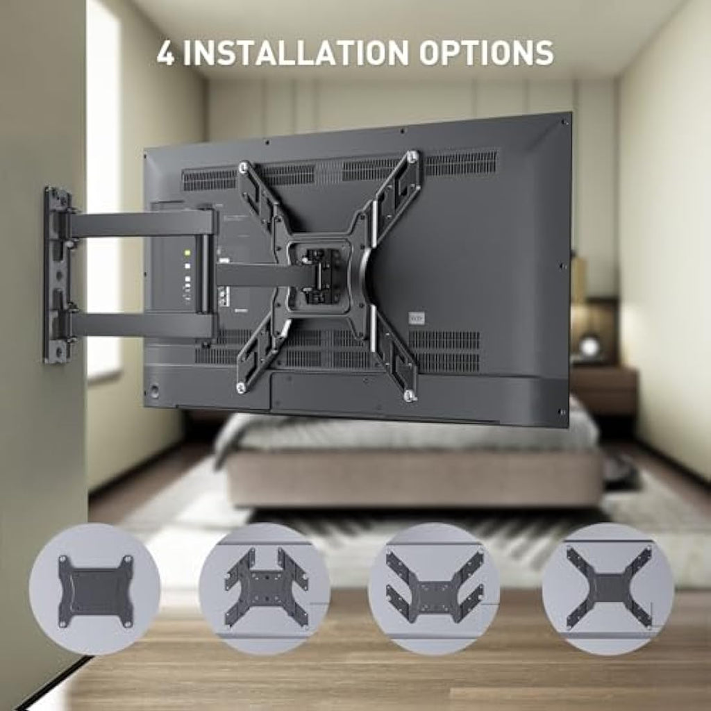 Perlegear TV Wall Mount | Swivel & Tilt Bracket for 26-60 Inch TVs