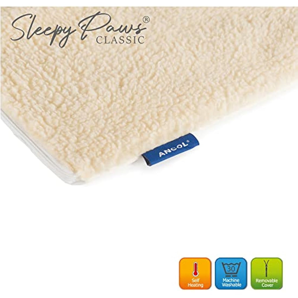 Ancol Self Heating Pet Pad – Thermal Washable Fleece Mat, Small