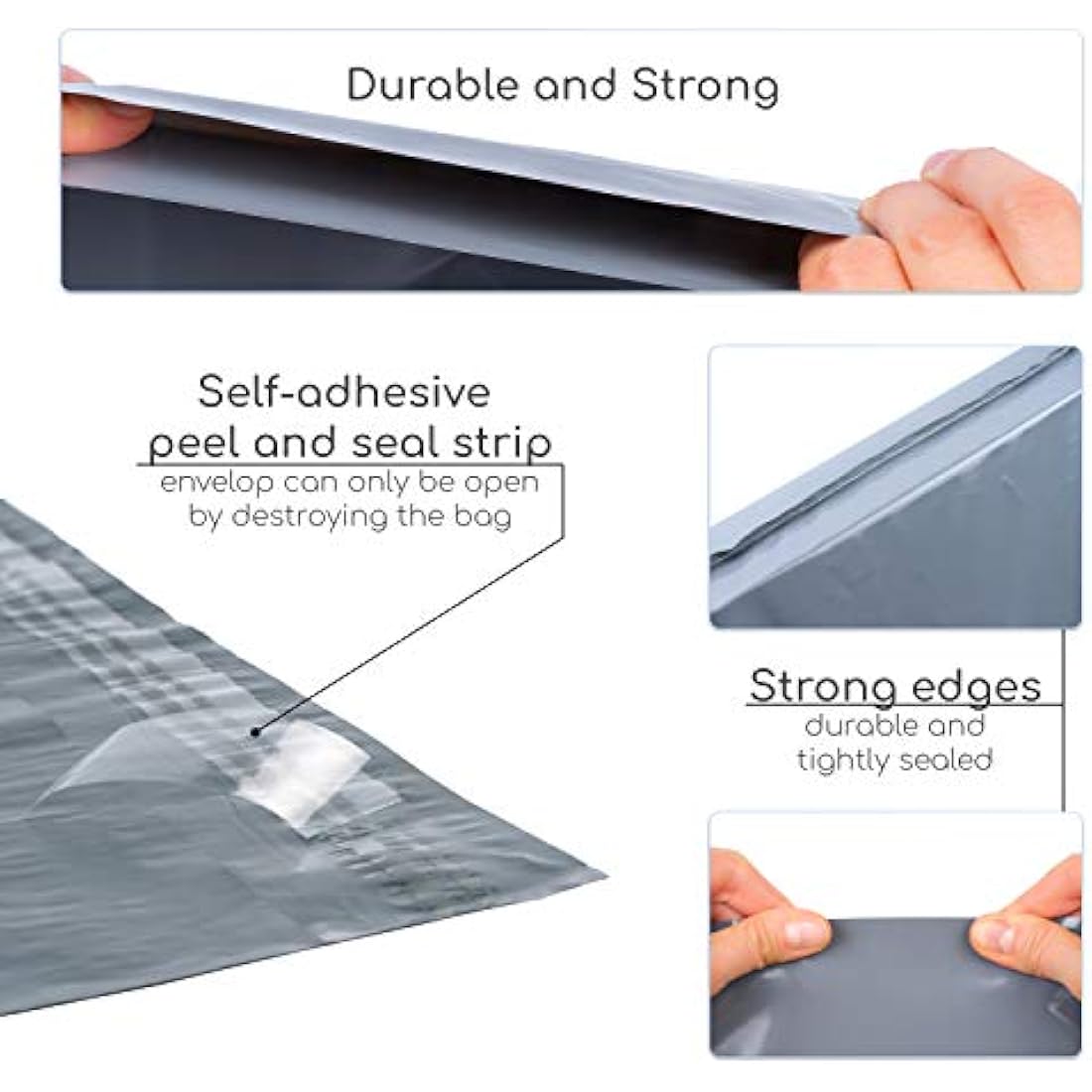 Calzette 17x24 Large Mailing Bags | Self-Adhesive Waterproof Poly Mailers