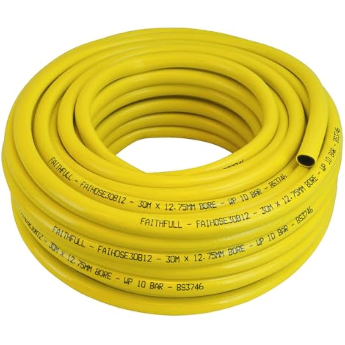 Faithfull Heavy-Duty Reinforced PVC Builders Hose – 30M Kink Resistant Pipe
