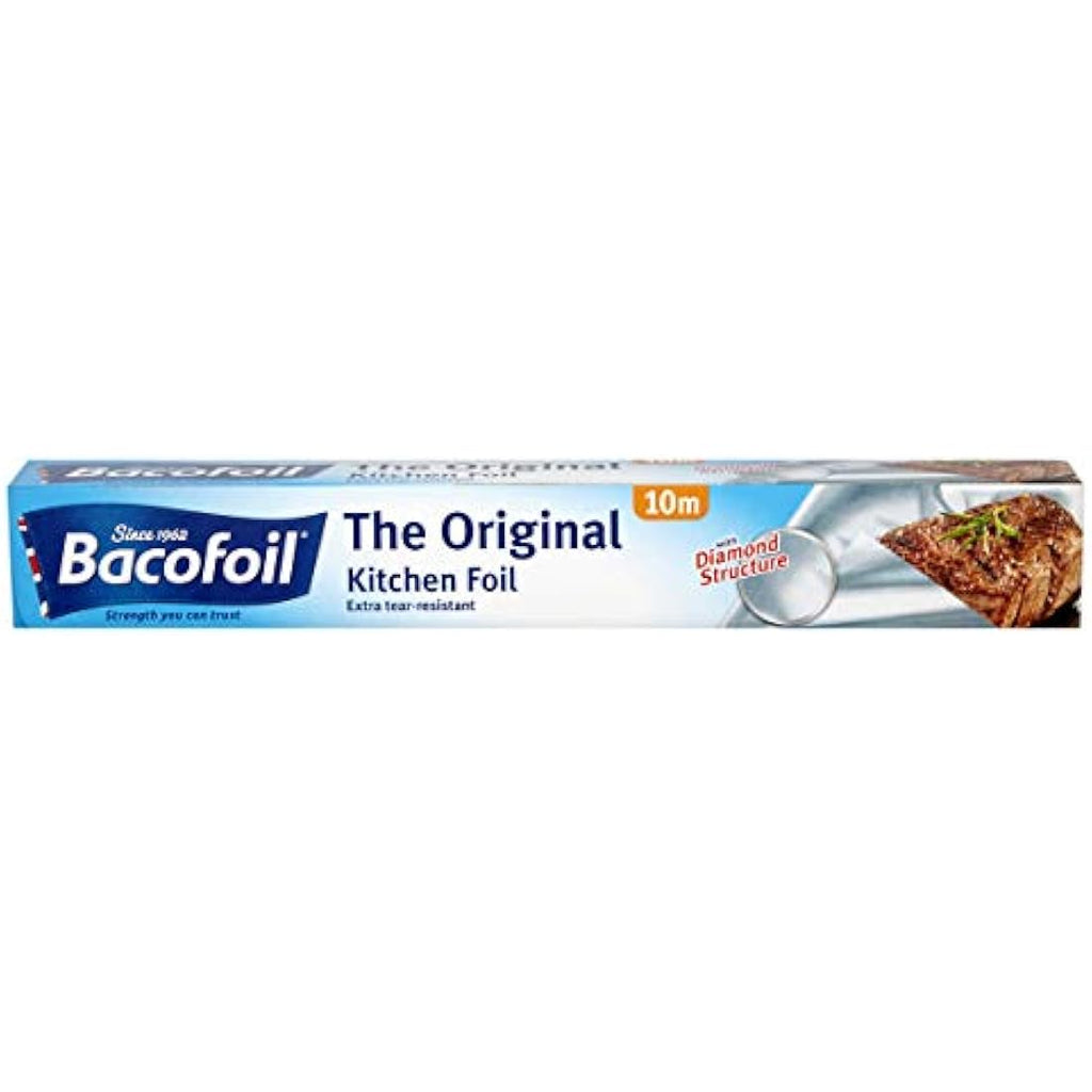 Bacofoil Original Kitchen Foil – Tear-Resistant Aluminum Wrap, 30cm x 10m
