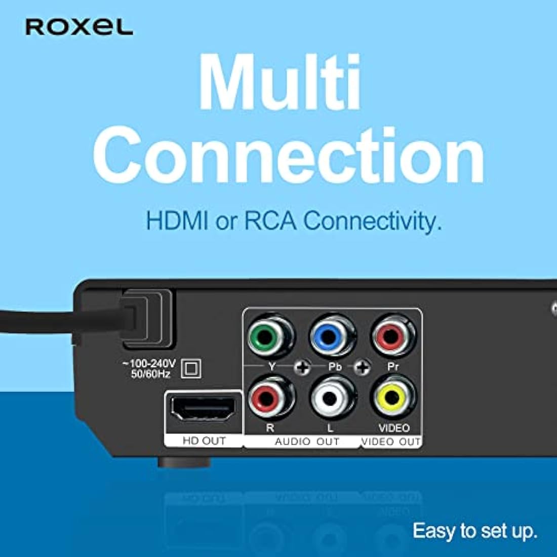 Roxel RDP-S500 Multi Region DVD Player | 1080p HDMI Upscaling & USB