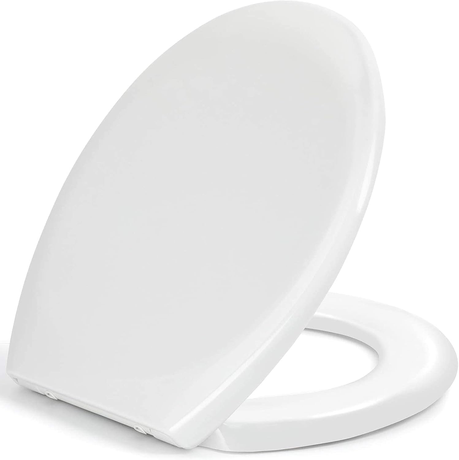 Jolof Store Soft Close Toilet Seat | Heavy Duty Oval White Lid