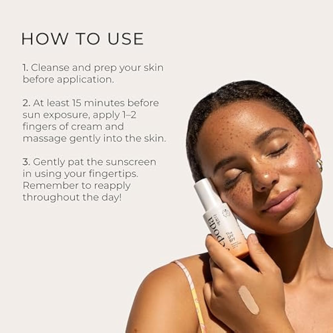 Yepoda Tinted Mineral Sunscreen SPF 30 – Zinc Oxide & Hyaluronic Acid