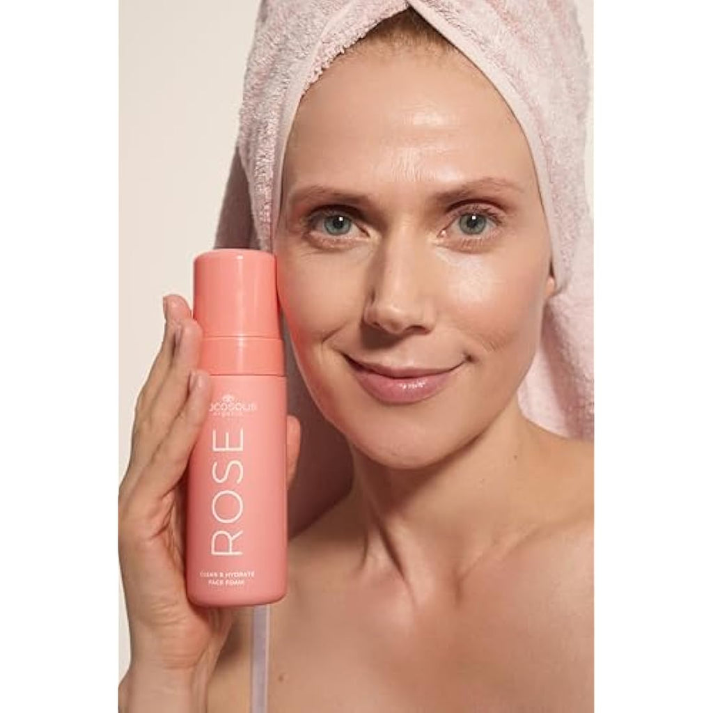 COCOSOLIS Rose Face Foam – Hydrating Hyaluronic Acid Pore Cleanser